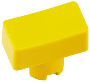 Cap, rectangular, (L x W x H) 12.5 x 6.5 x 5.3 mm, black, for short-stroke pushbutton Multimec 5E and Multimec 5G, 1PS09