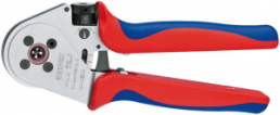 Four-pin crimping pliers for turned contacts, 0.14-6.0 mm², AWG 26-10, Knipex, 97 52 65 A