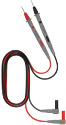 Measuring lead with (Test probe, straight) to (4 mm plug, straight), red/gray/yellow