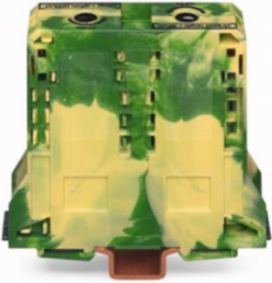 2-wire protective earth terminal, spring-clamp connection, 25-95 mm², 1 pole, 211 A, yellow/green, 285-197/999-950