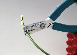 Stripping pliers for Insulations, Optical fibers, 0.06-0.25 mm², AWG 42-24, cable-Ø 0.06-0.6 mm, L 120 mm, 80 g, 552S