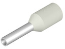 Insulated Wire end ferrule, 0.75 mm², 12 mm/6 mm long, white, 0409600000