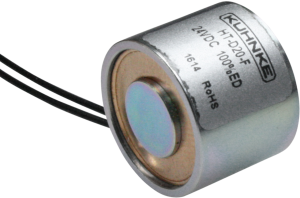 Holding solenoid, HT-D 55-F-24VDC, 100 % duty cycle, 1000 N, 10 W, 550 g