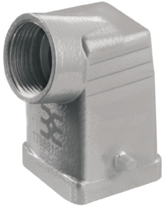 Grommet housing, size A4, die-cast aluminum, PG11, angled, cross bow locking, IP65, 1652480000