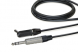 6.35 mm phono plug cable 3-pole 3 m