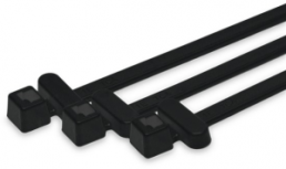 Cable tie with integrated RFID transponder, high frequency 13.56 MHz, polyamide, (L x W) 200 x 4.6 mm, bundle-Ø 1.5 to 50 mm, black, -25 to 85 °C