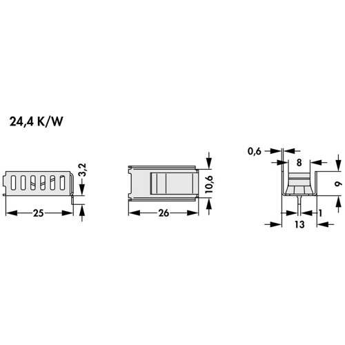 FK 260 MI 220 H Fischer Elektronik Heat Sinks Image 2
