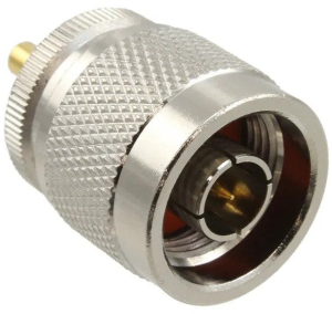 Coaxial adapter, 50 Ω, N plug to MMCX socket, straight, 242166
