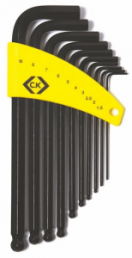 Pin wrench kit, 1.5 mm, 2 mm, 2.5 mm, 3 mm, 4 mm, 5 mm, 6 mm, 7 mm, 8 mm, 10 mm, hexagon