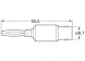 Coaxial adapter, 4 mm plug pin to BNC socket, straight, 100023661