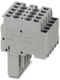 Plug, spring balancer connection, 0.08-4.0 mm², 5 pole, 24 A, 6 kV, gray, 3040449