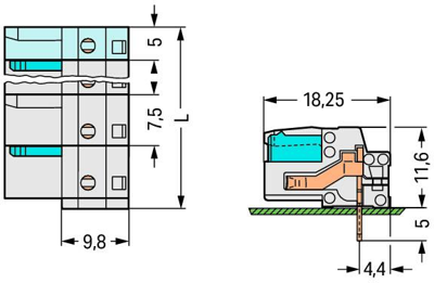 722-832 WAGO PCB Connection Systems Image 2