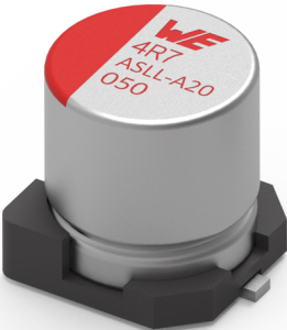 Electrolytic capacitor, 2200 µF, 10 V (DC), ±20 %, SMD, Ø 12.5 mm