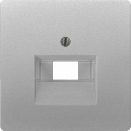 Cover plate, 1- and 2fold, platinum metallic, for UAE connection socket, 5TG1394-1