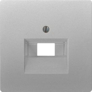Cover plate, 1- and 2fold, platinum metallic, for UAE connection socket, 5TG1394-1
