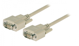 VGA connection cable, 10 m, HD-D-SUB plug, 15 pole to HD-D-SUB plug, 15 pole, EK324.10