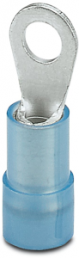 Insulated ring cable lug, 1.5-2.5 mm², AWG 16 to 14, 3.7 mm, M3.5, blue