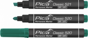 Permanent marker 2-6mm Chisel tip green