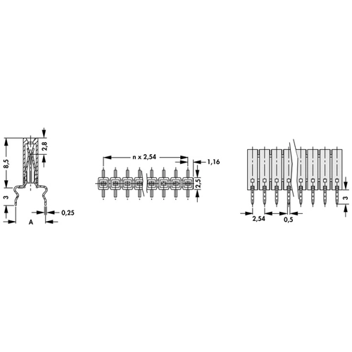 BL 11 254 36 S Fischer Elektronik PCB Connection Systems Image 3