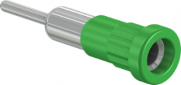 4 mm socket, round plug connection, mounting Ø 6.8 mm, green, 49.7077-25