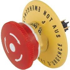 Emergency stop, rotary release, mounting Ø  16.2 mm, illuminated, 250 V, 2 Form B (N/C) + 1 Form A (N/O), TE180204202