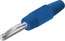 4 mm plug, solder connection, 2.5 mm², CAT O, blue, VON 30 BL
