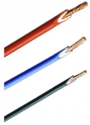 PVC-Stranded wire, high flexible, FlexiVolt-2V, 1.0 mm², AWG 18, yellow, outer Ø 3.9 mm