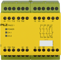 Monitoring relays, safety switching device, 3 Form A (N/O) + 1 Form B (N/C), 8 A, 24 V (DC), 775695