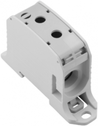 Potential distribution terminal, screw connection, 95 mm², 1 pole, 232 A, 8 kV, light gray, 2503090000