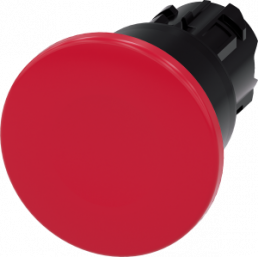 Mushroom pushbutton, latching, red, mounting Ø 22.3 mm, 3SU1000-1BA20-0AA0
