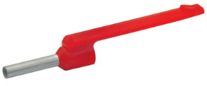 Insulated Wire end ferrule, 1.0 mm², 13.5 mm/8 mm long, DIN 46228/4, red, 3718