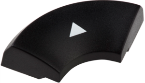 Cap, (L x W x H) 22 x 9 x 5 mm, black, for short-stroke pushbutton Multimec 5G, 1ZB09D13606