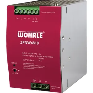 ZPNW4810 WÖHRLE DIN Rail Power Supplies