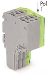 2-wire female connector, 4 pole, pitch 3.5 mm, 0.5-1.5 mm², AWG 20-16, straight, 13.5 A, 500 V, push-in, 2020-204/000-036