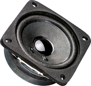 Broadband speaker, 8 Ω, 84 dB, 120 Hz to 20 kHz, black