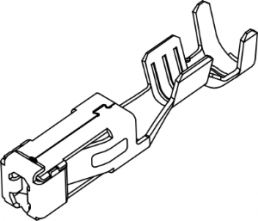 Receptacle, 1.0-2.0 mm², AWG 17-14, crimp connection, tin-plated, 936606-1