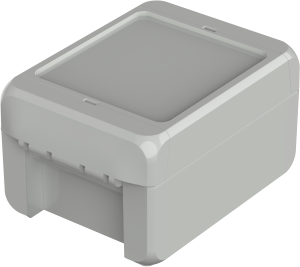 ABS enclosure, (L x W x H) 113 x 80 x 60 mm, light gray (RAL 7035), IP66, 96032125