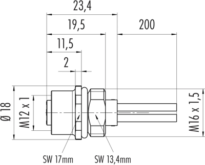 09 0632 300 04 binder Sensor-Actuator Cables Image 2