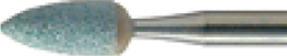 Grinding pins, Ø 2.5 mm, shaft Ø 2.35 mm, shaft length 44 mm, cone point, silicon carbide, 661 104 GRÜN