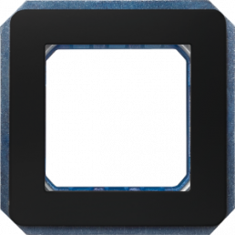 DELTA i-system module carrier double, incl. intermediate frame, soft black