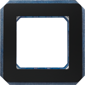 DELTA i-system module carrier double, incl. intermediate frame, soft black