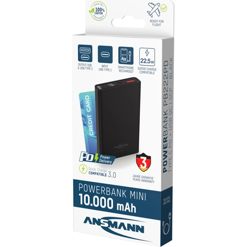 PB222PD SCHWARZ Ansmann Powerbanks, Auxiliary Batteries Image 4
