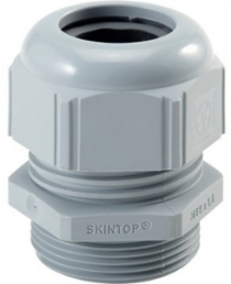 Cable gland, M16, 19 mm, Clamping range 2 to 6 mm, IP68, silver gray, 53017110