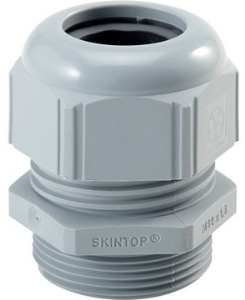 Cable gland, M12, 15 mm, Clamping range 2 to 5 mm, IP66, silver gray, 53111100