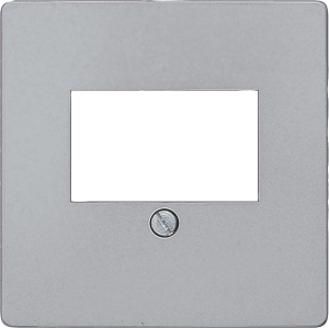 DELTA i-system cover plate for TAE/loudspeaker connection socket, aluminum me...