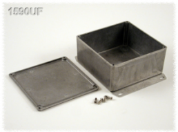 Aluminum die cast enclosure, (L x W x H) 120 x 120 x 59 mm, natural, IP54, 1590UF