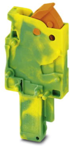 Plug, quick connection, 0.25-1.5 mm², 1 pole, 17.5 A, 6 kV, yellow/green, 3051069