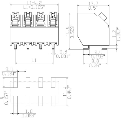 1473750000 Weidmüller PCB Terminal Blocks Image 3
