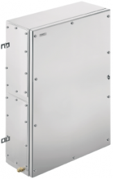 Stainless steel enclosure, (L x W x H) 150 x 508 x 762 mm, silver (RAL 7035), IP66/IP67, 1195410001