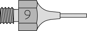 Vacuum nozzle, Round, (L) 26 mm, T0051352799